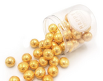Златни топчета 130 г - 15 мм Vintage Gold Choco XXL - Happy Sprinkles